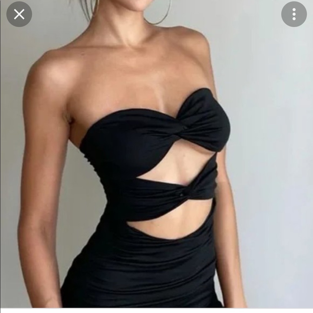 TIGER MIST BLACK MIRIAH DRESS